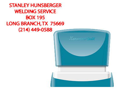 [QPTL-Q2449RU Q12 RO] SELLO X'STAMPER QUIX PERSONALIZABLE COLOR ROJO MEDIDAS 24X49 MM Q-12