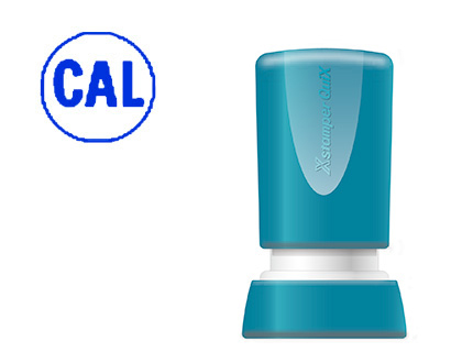 [QPTL-QE14RU Q32 AZ] SELLO X'STAMPER QUIX PERSONALIZABLE COLOR AZUL REDONDO DIAMETRO 14 MM Q-32