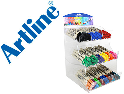 [AD9-EPF-F DIS] ROTULADOR ARTLINE SUPREME BRUSH BASE DE AGUA PUNTA TIPO PINCEL TRAZO VARIABLE EXPOSITOR DE 108 UNIDADES