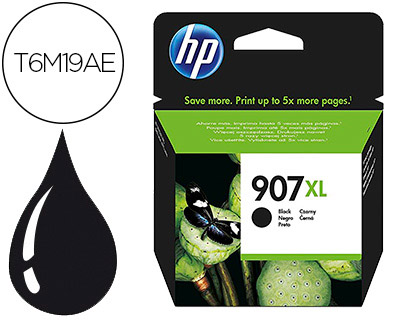 [T6M19AE#BGY] INK-JET HP JET 907XL OFFICEJET PRO 6960 / 6970 / 6974 NEGRO 1500 PAGINAS