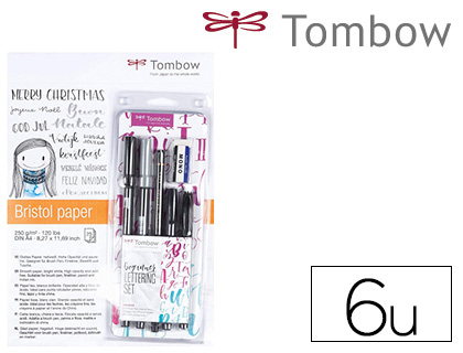 [LS-BEG] SET CALIGRAFIA TOMBOW LETTERING BEGINNER PARA PRINCIPIANTE 6 PIEZAS