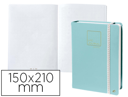 [237984Q] LIBRETA QUO VADIS LIFE JOURNAL INFINITE DOTS PUNTOS 15X21 CM 224 HOJAS TAPA SIMILPIEL VERDE