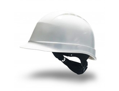 [1470RV-BL] CASCO FARU DE PROTECCION POLIETILENO CON RULETA Y ATALAJE 6 PUNTOS VENTILADO COLOR BLANCO