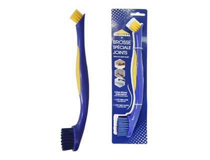 [510075] CEPILLO ROZENBAL DOBLE FIBRA DURA SUAVE PARA LIMPIEZA JUNTAS Y RINCONES 27,5X4X2,8 CM