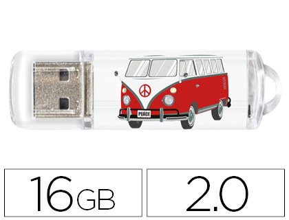 [TEC4004-16] MEMORIA USB TECHONETECH FLASH DRIVE 16 GB 2.0 CAMPER VAN-VAN