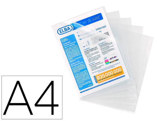 [400005376] CARPETA DOSSIER UÑERO ELBA STANDARD FOLIO PLASTICO 140 MC PIEL NARANJA CAJA DE 100 UNIDADES