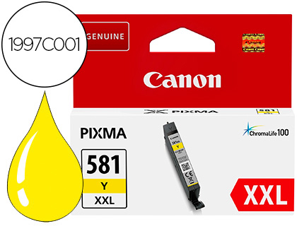 [1997C001] INK-JET CANON 581 XXL TS9550 / TS705 AMARILLO 830 PAGINAS