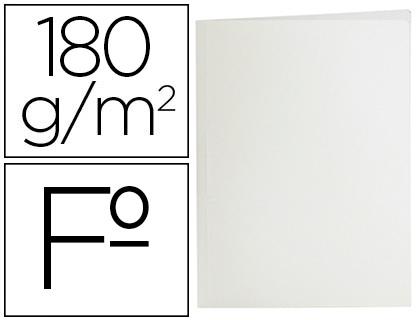 [SC36] SUBCARPETA LIDERPAPEL FOLIO BLANCO 180G/M2