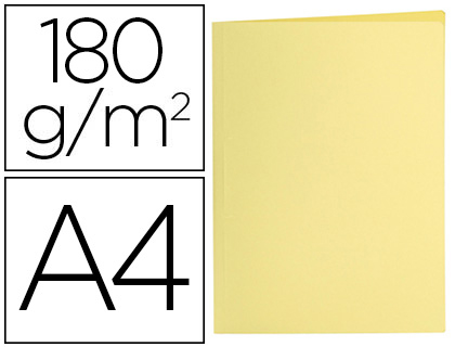 [SC27] SUBCARPETA LIDERPAPEL A4 AMARILLO PASTEL 180G/M2