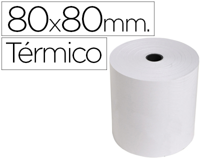 [43821E] ROLLO SUMADORA EXACOMPTA TERMICO 80 MM X 70 MM 55 G/M2 SIN BISFENOL A