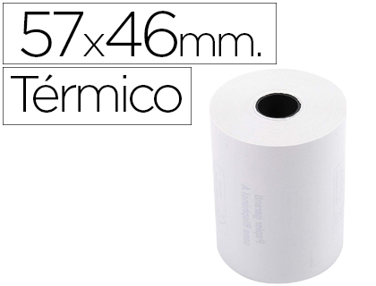 [40915E] ROLLO SUMADORA EXACOMPTA TERMICO 57 MM X 46 MM 55 G/M2