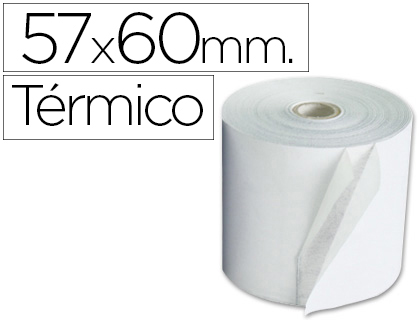 [40347E] ROLLO SUMADORA EXACOMPTA TERMICO 57 MM X 60 MM 55 G/M2 SIN BISFENOL A