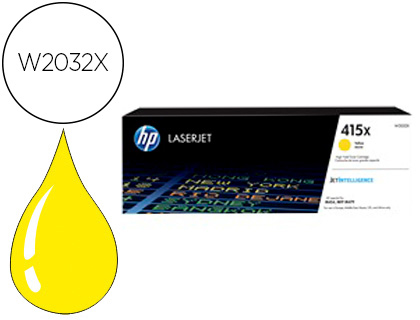 [W2032X] TONER HP 415X LASER COLOR M454 / MFP M479 AMARILLO 6000 PAGINAS
