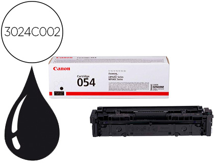 [3024C002] TONER CANON 054 LBP622 / MF641 / I-SENSYS LBP621 / 623 / 641 / 643 / 645 / 622 NEGRO 1500 PAGINAS