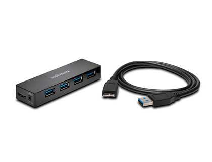 [K39122EU] HUB KENSINGTON USB 3.0 CARGADOR Y 4 PUERTOS