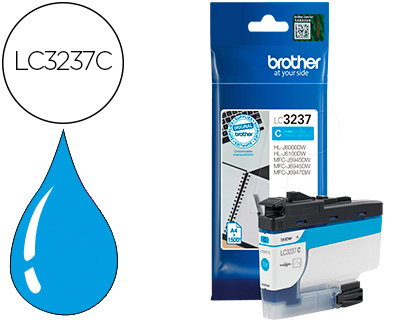 [LC3237C] INK-JET BROTHER LC3237 HL-J6000DW / HL-J6100DW / MFC-J5945DW / MFC-J6945DW / MFC-J6947DW 1500 PAG CIAN