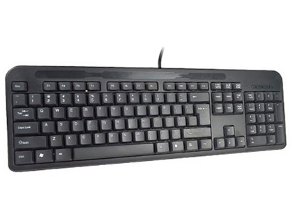 [KF17989] TECLADO Q-CONNECT NEGRO CON CABLE 1,5 M COMPATIBLE WINDOWS