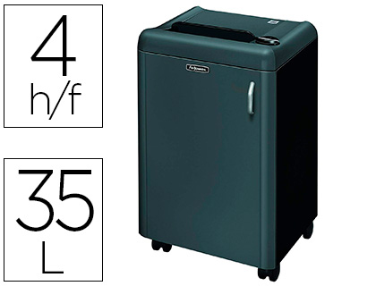 [4603801] DESTRUCTORA DE DOCUMENTOS FELLOWES 1050HS CAPACIDAD DE CORTE 4 HOJAS SEGURIDAD P7 PAPELERA 35 L