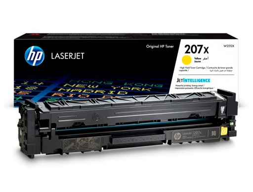 [W2212X] TONER HP 207X COLOR LASERJET PRO M282NW / M283FDN / M283FDW AMARILLO 2.450 PAGINAS