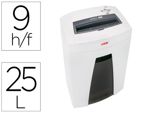 [1913121] DESTRUCTORA DE DOCUMENTOS HSM SECURIO C18 NIVEL DE SEGURIDAD 4 CAPACIDAD DE CORTE 9 HOJAS EN PARTICULAS