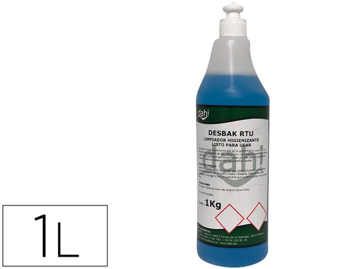 [PCH051-DJ] LIMPIADOR BACTERICIDA DAHI DESBAK AZUL BOTELLA 1 LITRO
