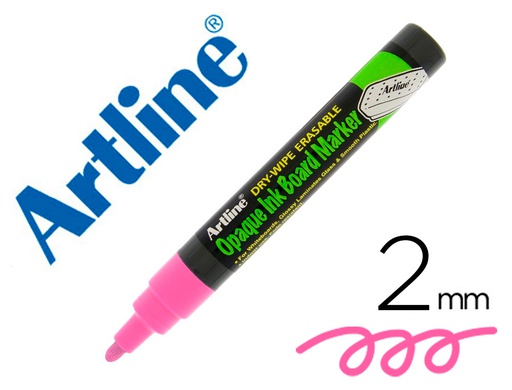 [EPD-4 PI] ROTULADOR ARTLINE PIZARRA EPD-4 COLOR ROSA FLUORESCENTE OPAQUE INK BOARD PUNTA REDONDA 2 MM