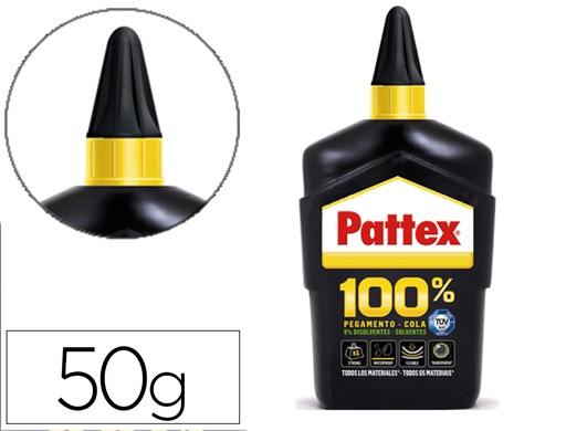 [2716450] PEGAMENTO PATTEX UNIVERSAL INGREDIENTES ACTIVOS 100% SIN DISOLVENTES BOTELLA 50 G