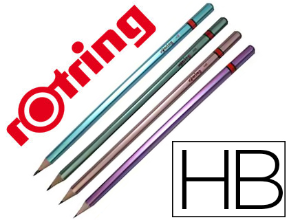 [2090067] LAPICES DE GRAFITO ROTRING METALLIC HB CUERPO COLORES SURTIDOS