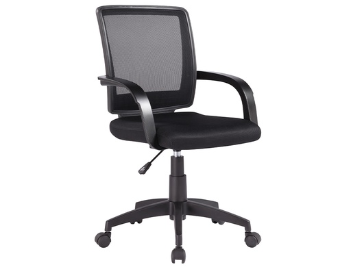 [KF19010] SILLA GIRATORIA Q-CONNECT RESPALDO MEDIO REGULABLE EN ALTURA 900+100X560X570 MM COLOR NEGRO