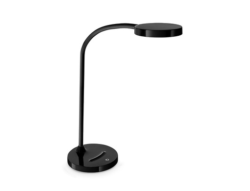 [2002900011] LAMPARA DE OFICINA CEP FLEX PLASTICO LED DE 4W BRAZO FLEXIBLE TACTIL COLOR NEGRO 160X600 MM