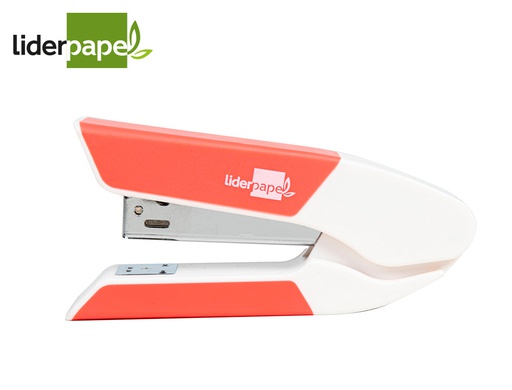 [GR38] GRAPADORA LIDERPAPEL CON REGALO DE EXTRAEGRAPAS Y CAJA DE 1000 GRAPAS 26/6 CAPACIDAD 20H COLOR CORAL