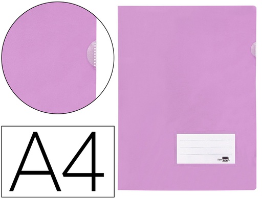 [BL27] CARPETA LIDERPAPEL DOSSIER A4 UÑERO LAVANDA OPACO