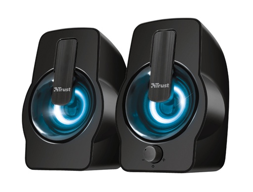 [22948] ALTAVOCES TRUST GEMI 2.0 POTENCIA MAXIMA 12W ILUMINACION LED CONTROL DE VOLUMEN Y CONEXION