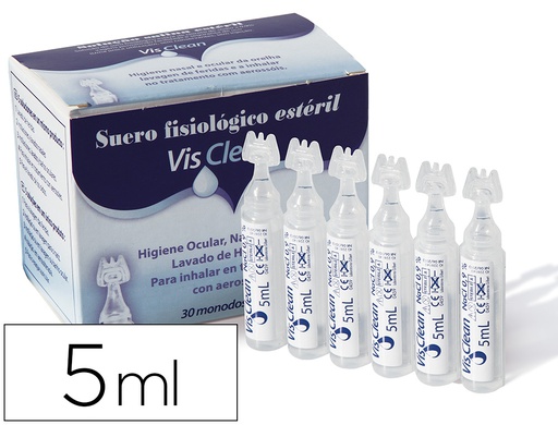 [96932] SUERO FISIOLOGICO ESTERIL SENTIDOS MONODOSIS 5 ML CAJA DE 30 UNIDADES