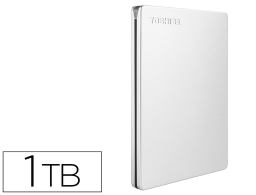 [HDTD310ES3DA] DISCO DURO EXTERNO TOSHIBA CANVIO SLIM HDD 2,50\" 5.000 MBIT/S USB 3.0 1 TB COLOR BLANCO