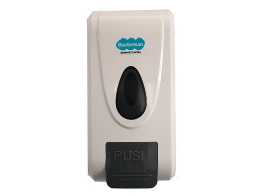 [5001LS028320] DISPENSADOR PARA GEL Y JABON BACTERISAN PARA PARED MANUAL CAPACIDAD 800 ML COLOR BLANCO 120X110X240 MM