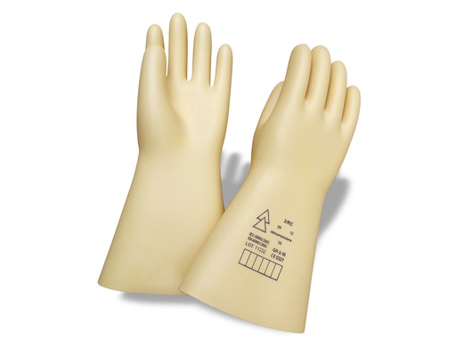 [S1903-T9] GUANTES FARU LATEX AISLANTE PROTECCION ELECTRICA HASTA 500 VOLTIOS CLASE 00 TALLA 9 COLOR BEIGE