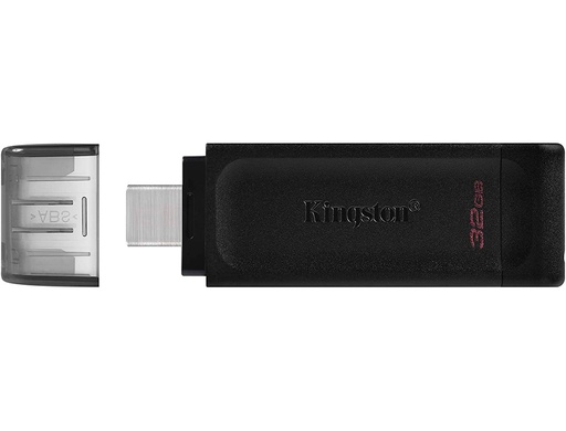 [DT70/32GB] MEMORIA KINGSTON DATA TRAVELER 70 USB 3.2 + TIPO C 32 GB COLOR NEGRO