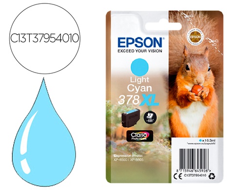 [C13T37954010] INK-JET EPSON 378 XL EXPRESSION HOME XP-8605 / 8606 / XP-15000 / XP-8500 / 8505 CIAN CLARO 830 PAG