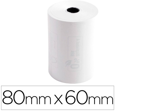 [43804E] ROLLO SUMADORA EXACOMPTA TERMICO 80 MM X 60 MM 48 G/M2