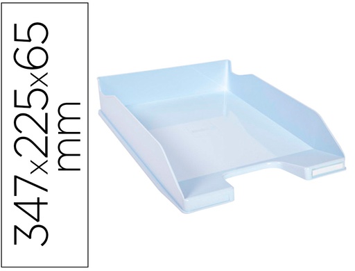 [113262D] BANDEJA SOBREMESA EXACOMPTA AQUAREL COMBO MIDI AZUL PASTEL 347X255X65 MM