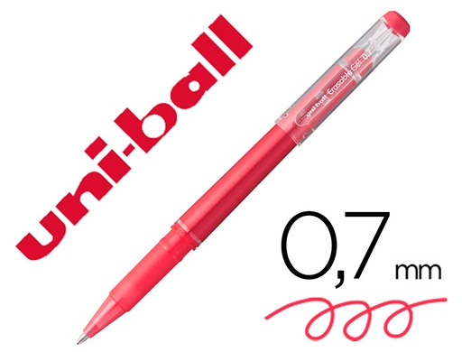 [305789000] ROTULADOR UNI-BALL ROLLER UF-222 TINTA GEL BORRABLE 0,7 MM ROJO