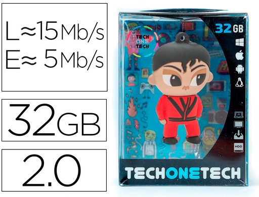 [TEC5103-32] MEMORIA USB TECH ON TECH MJ THRILLER 32 GB