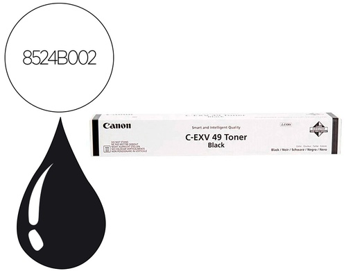 [8524B002] TONER CANON EXV49K IR ADVANCE C3325 C3330 NEGRO