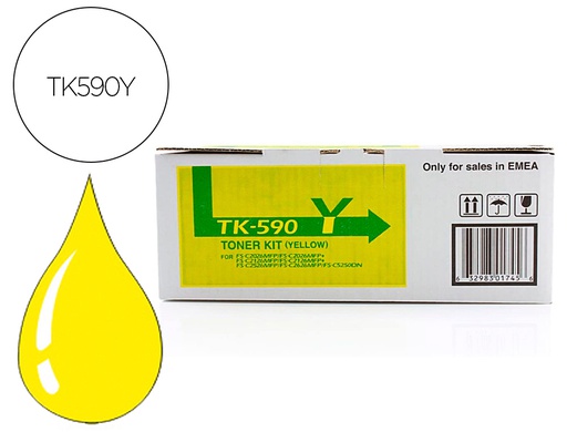 [1T02KVANL0] TONER KYOCERA -MITA AMARILLO TK590Y