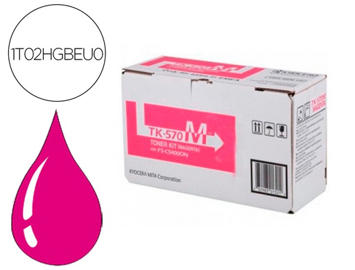 [1T02HGBEU0] TONER KYOCERA TONER LASER TK570M PARA FS-5400 MAGENTA