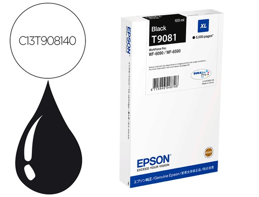 [C13T90814N] INK-JET EPSON WF-6590DWF/WF-6090DW NEGRO XL
