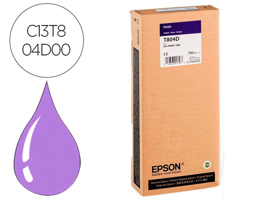 [C13T804D00] INK-JET EPSON GF SURECOLOR SERIE SC-P VIOLETA ULTRACHROME HDX/HD 700ML