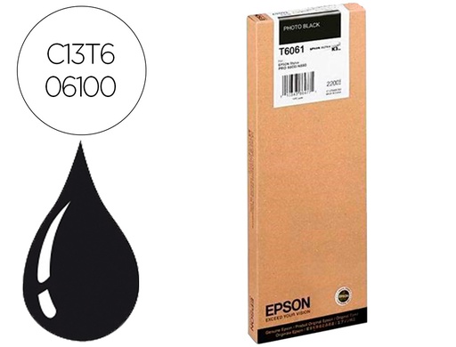 [C13T606100] INK-JET EPSON GF STYLUS PRO 4880/4800 NEGRO PHOTO