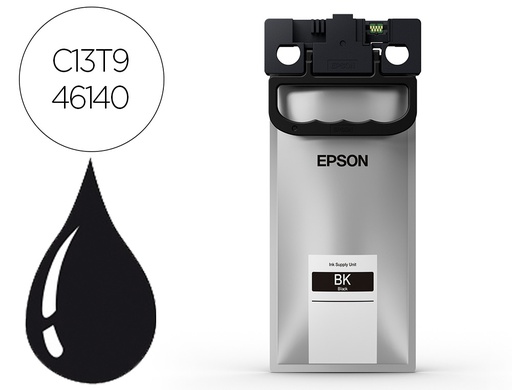 [C13T946140] INK-JET EPSON WF-C5X90 SERIES INK XXL NEGRO Á 10000